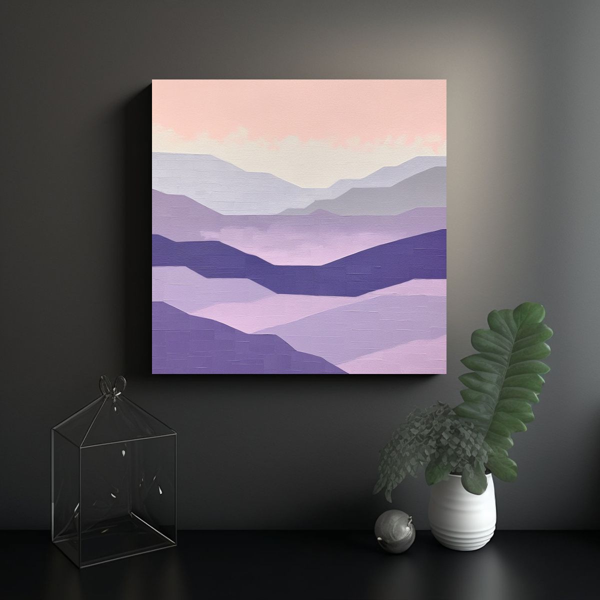 GENERICO - Pintura De Arte Abstracto Moderno En Acrílico 90x90 Cm