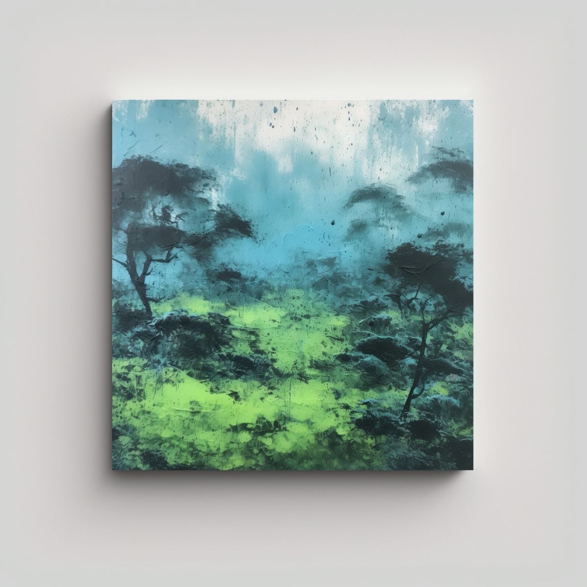 GENERICO - Obra Arte Surrealista Minimalista Acrílico En 80x80 Cm