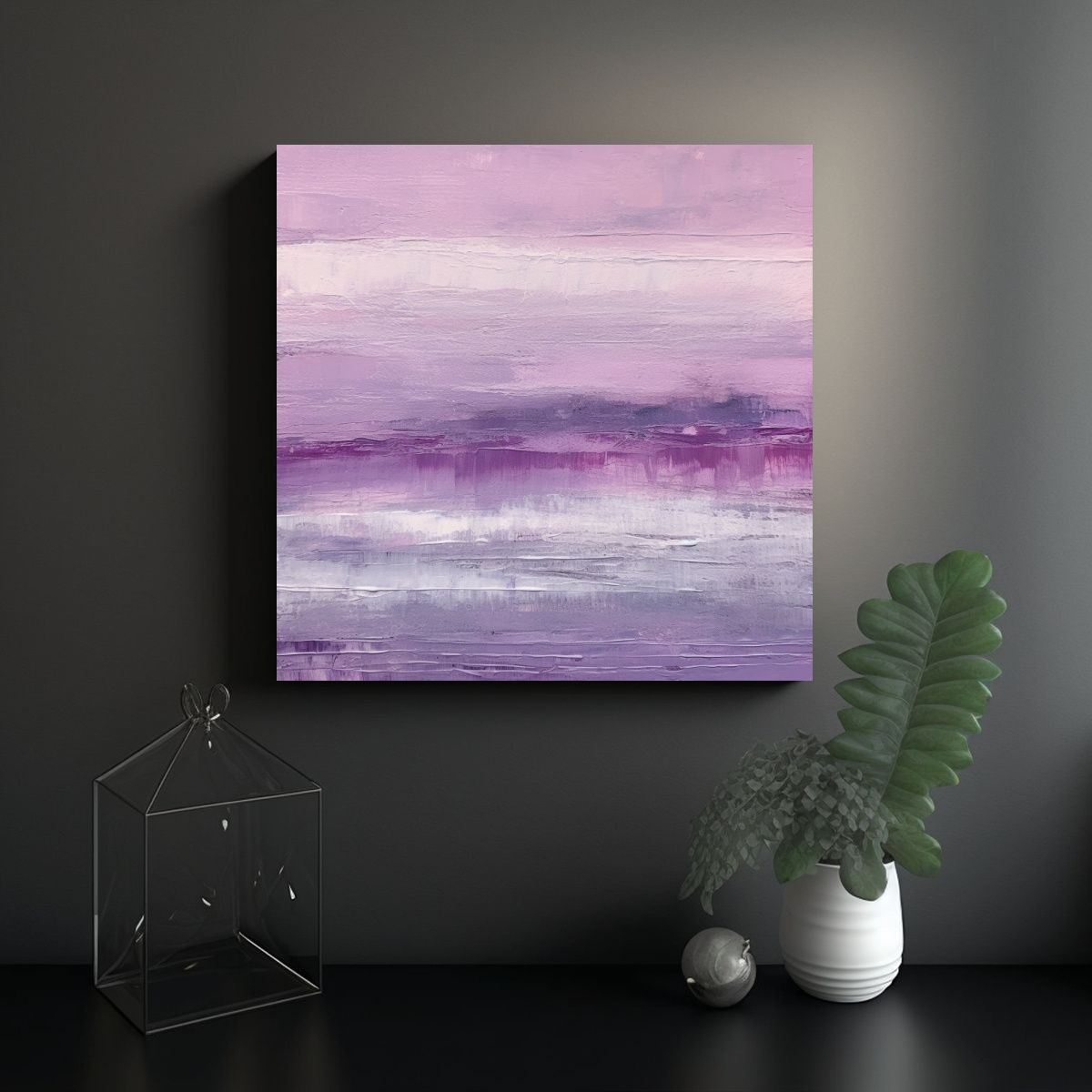 GENERICO - Cuadro Moderno Expresando La Vitalidad En Arte 60x60 Cm