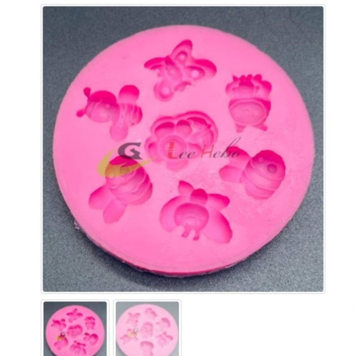 GENERICO - Molde Para Fondant Silicona Forma Insectos