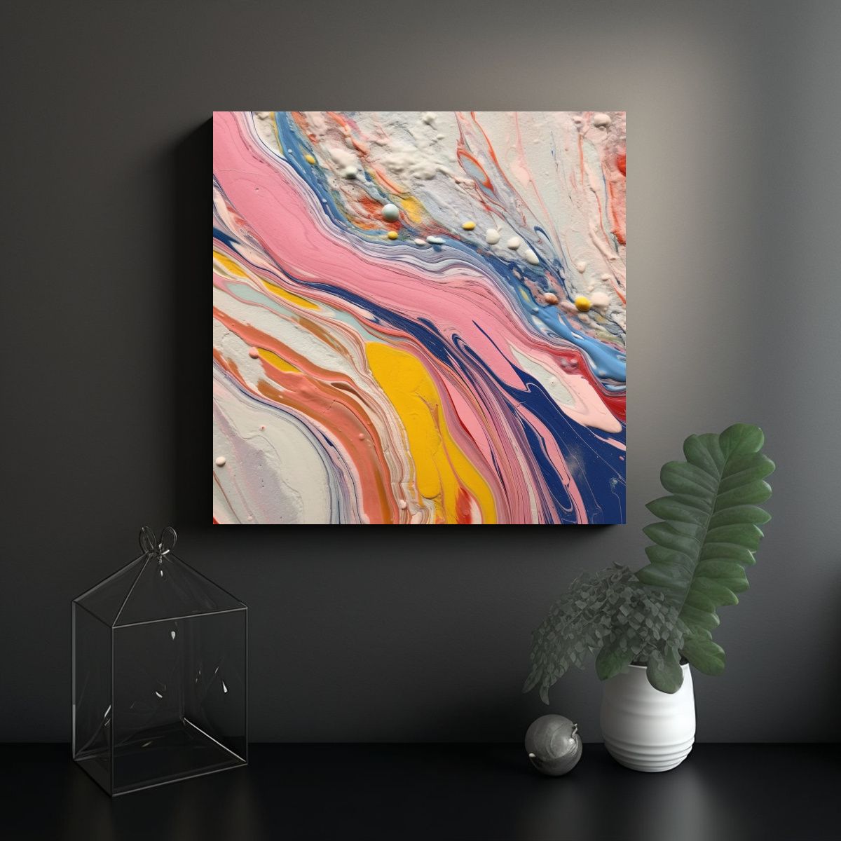 GENERICO - Pintura De Decoración De Arte Fino Vintage: 60x60 Cm