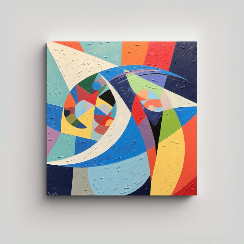 GENERICO - Pintura Minimalista Moderna Expresando Emociones 70x70 Cm