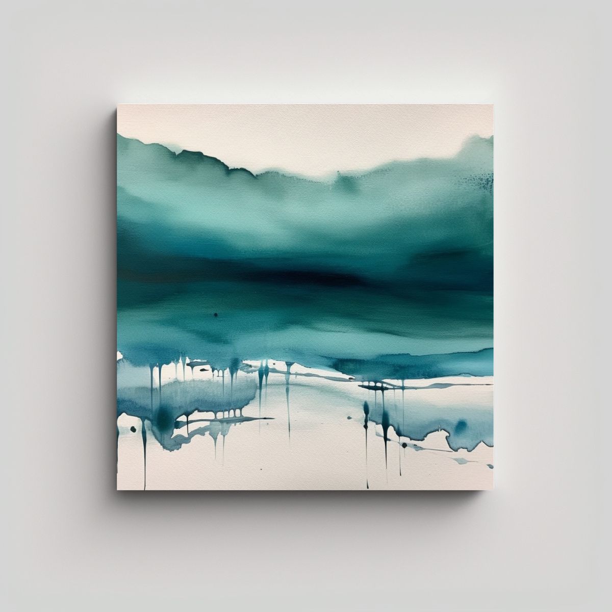 GENERICO - Cuadro Abstracto Expresión Armoniosa En Tinta 70x70 Cm