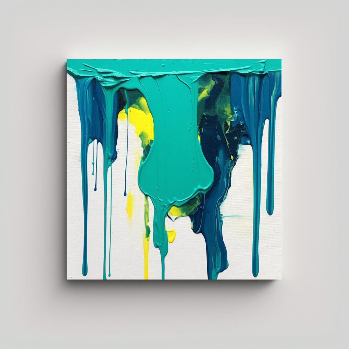 GENERICO - Pintura Fluida Minimalista Moderna Expresando 80x80 Cm