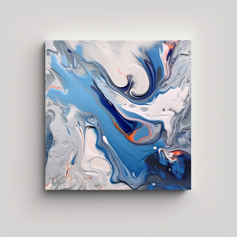 GENERICO - Pintura Vanguardia Minimalista: Tela En Bastidor 90x90 Cm