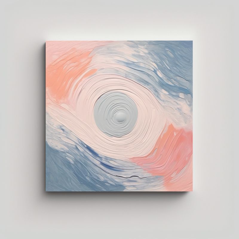 GENERICO - Cuadro Moderno Minimalista Expresando Equilibrio 50x50 Cm
