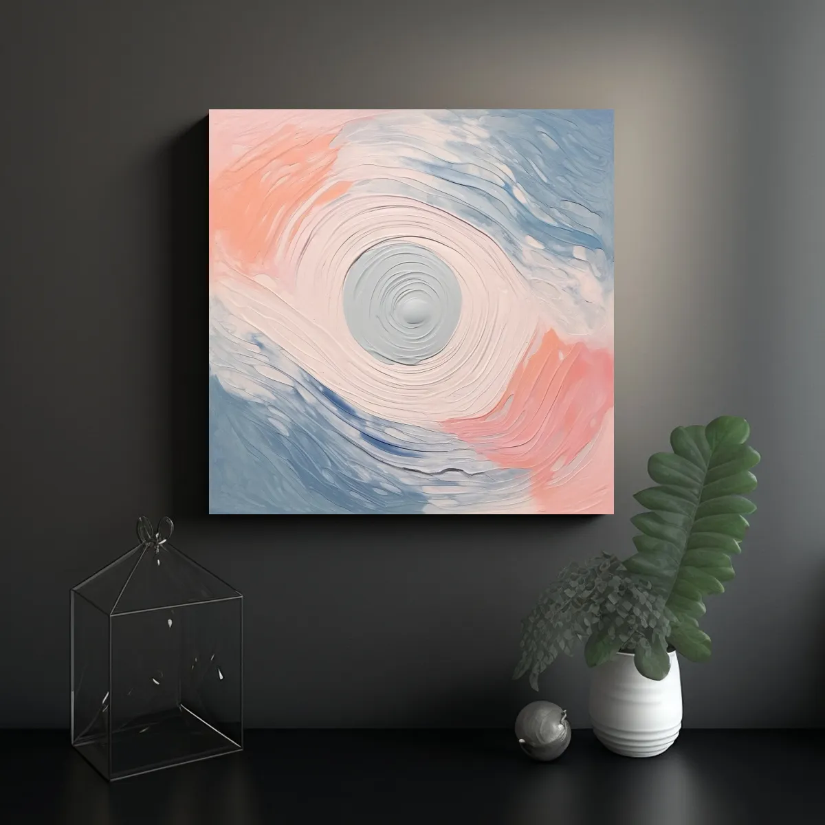 GENERICO - Cuadro Moderno Minimalista Expresando Equilibrio 50x50 Cm