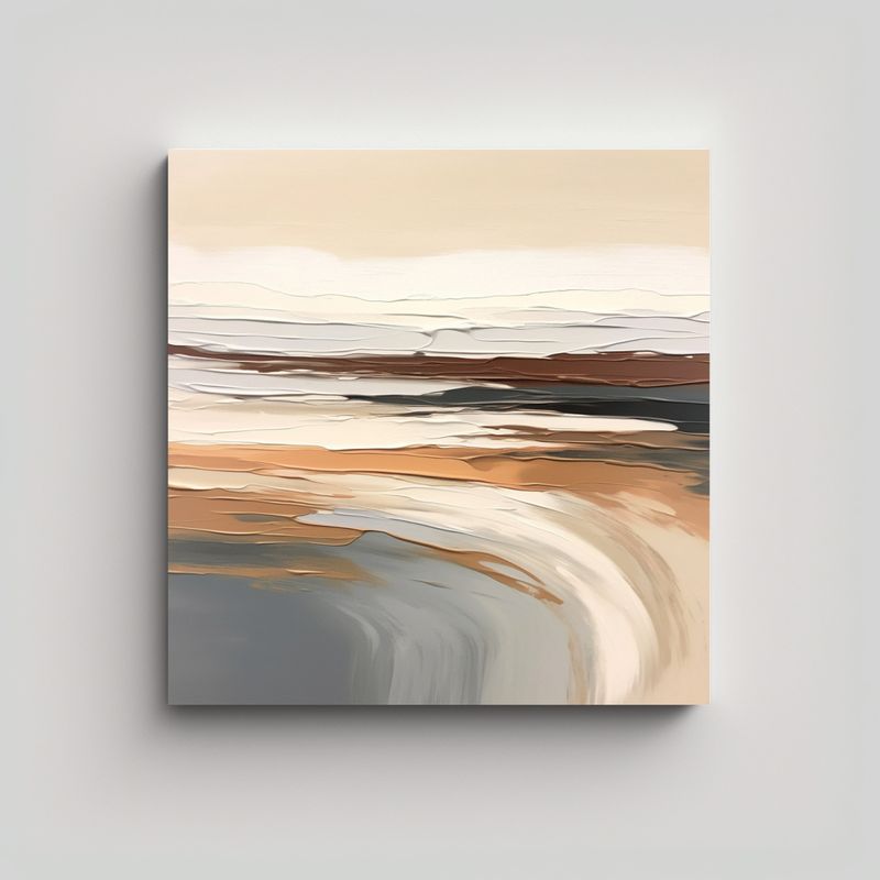 GENERICO - Cuadro Abstracto Moderno Expresando La 90x90 Cm