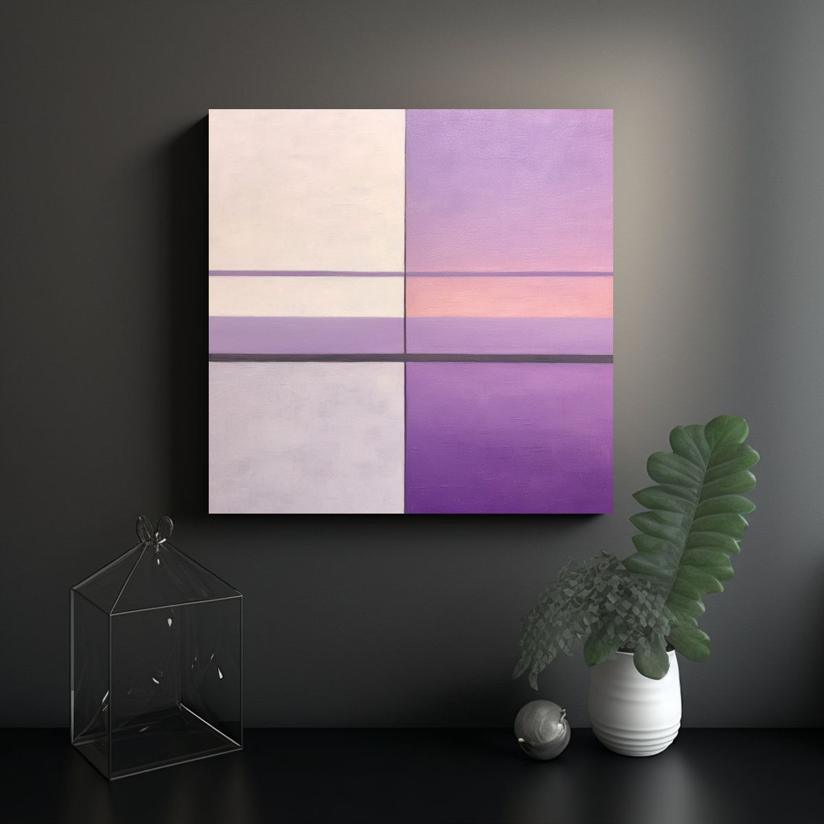 GENERICO - Pintura De Arte Fino Moderno En Lienzo Con Estilo 70x70 Cm