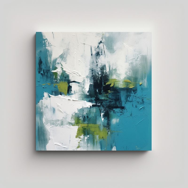 GENERICO - Cuadro Diseño Luminoso: Pintura Moderna 50x50 Cm