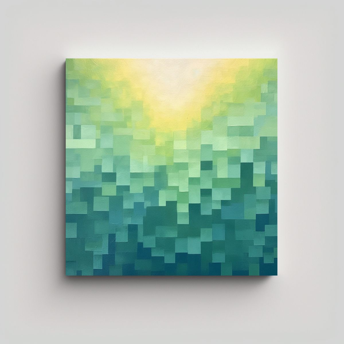 GENERICO - Venta Arte Simetría: Cuadro óleo Moderno 90x90 Cm.