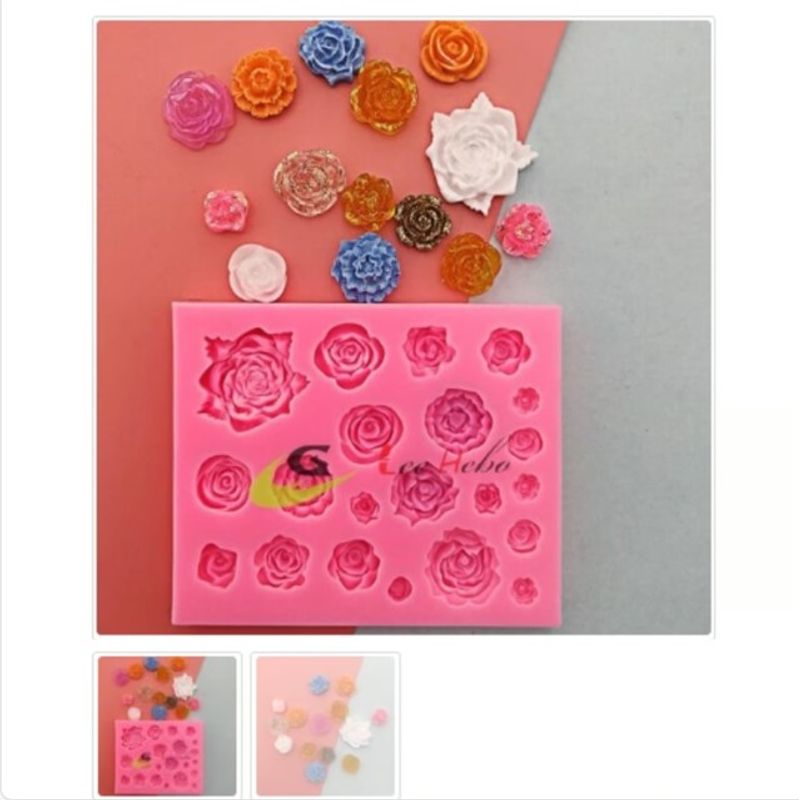 GENERICO - Molde Para Fondant Silicona Forma Floresitas
