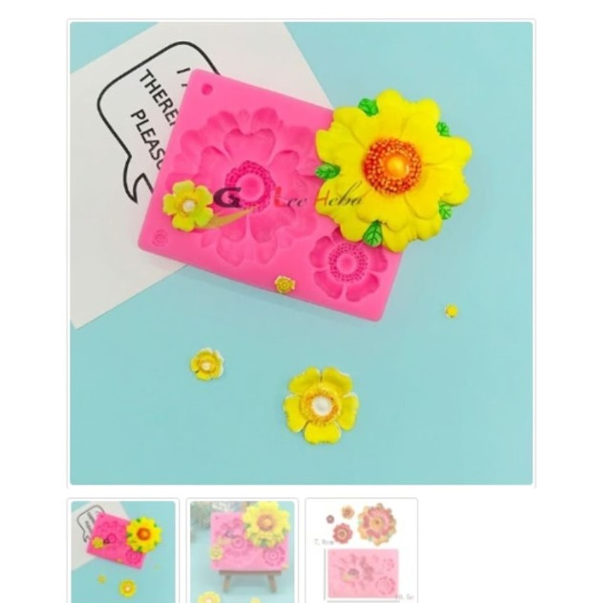 GENERICO - Molde Para Fondant Silicona Forma Rosas