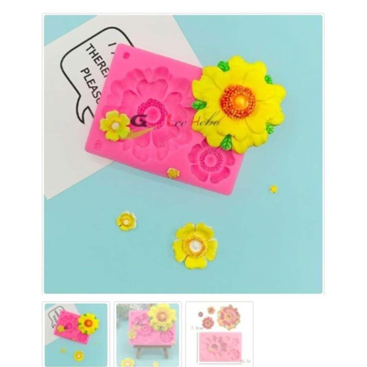 GENERICO - Molde Para Fondant Silicona Forma Rosas