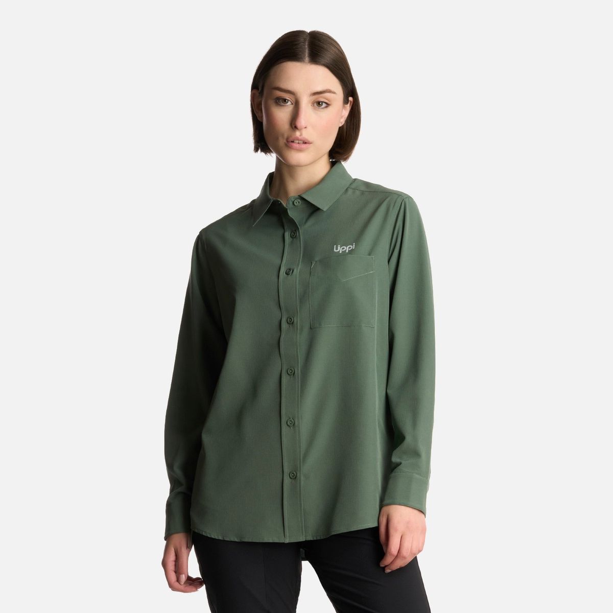 LIPPI - Camisa Mujer Murallon Q-Dry Shirt Jade Oscuro Lippi
