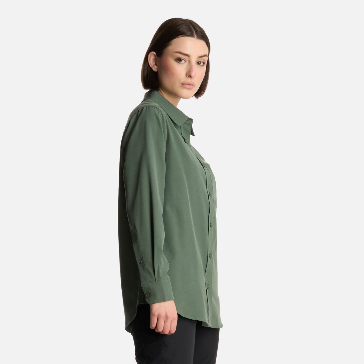 LIPPI - Camisa Mujer Murallon Q-Dry Shirt Jade Oscuro Lippi