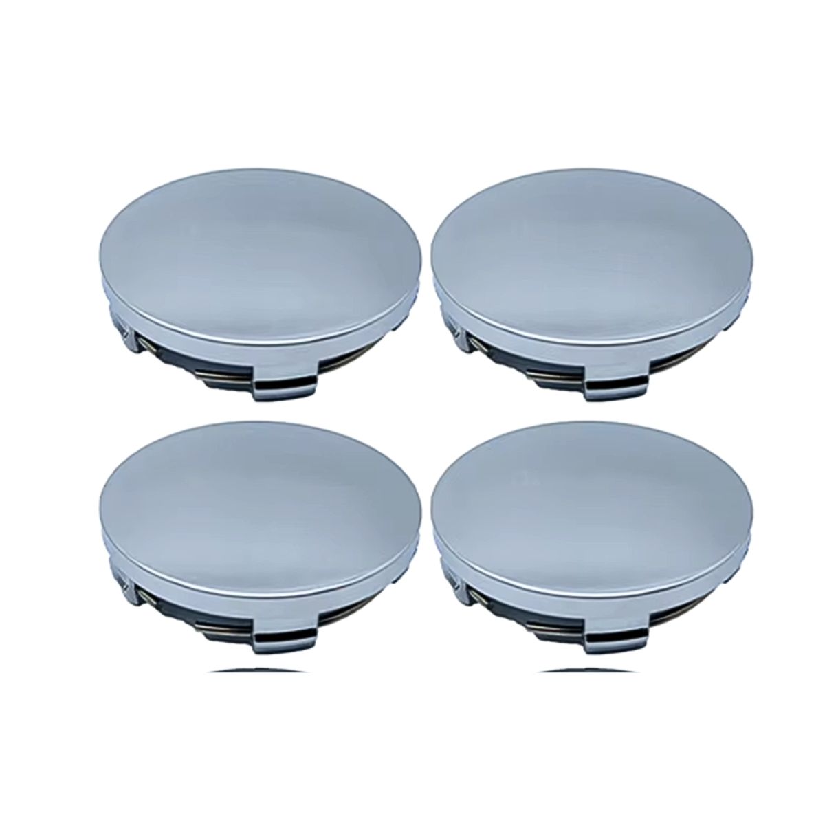 GENERICO - X4 Tapa Centro Llanta Autos 60mm Gris Sin Marca