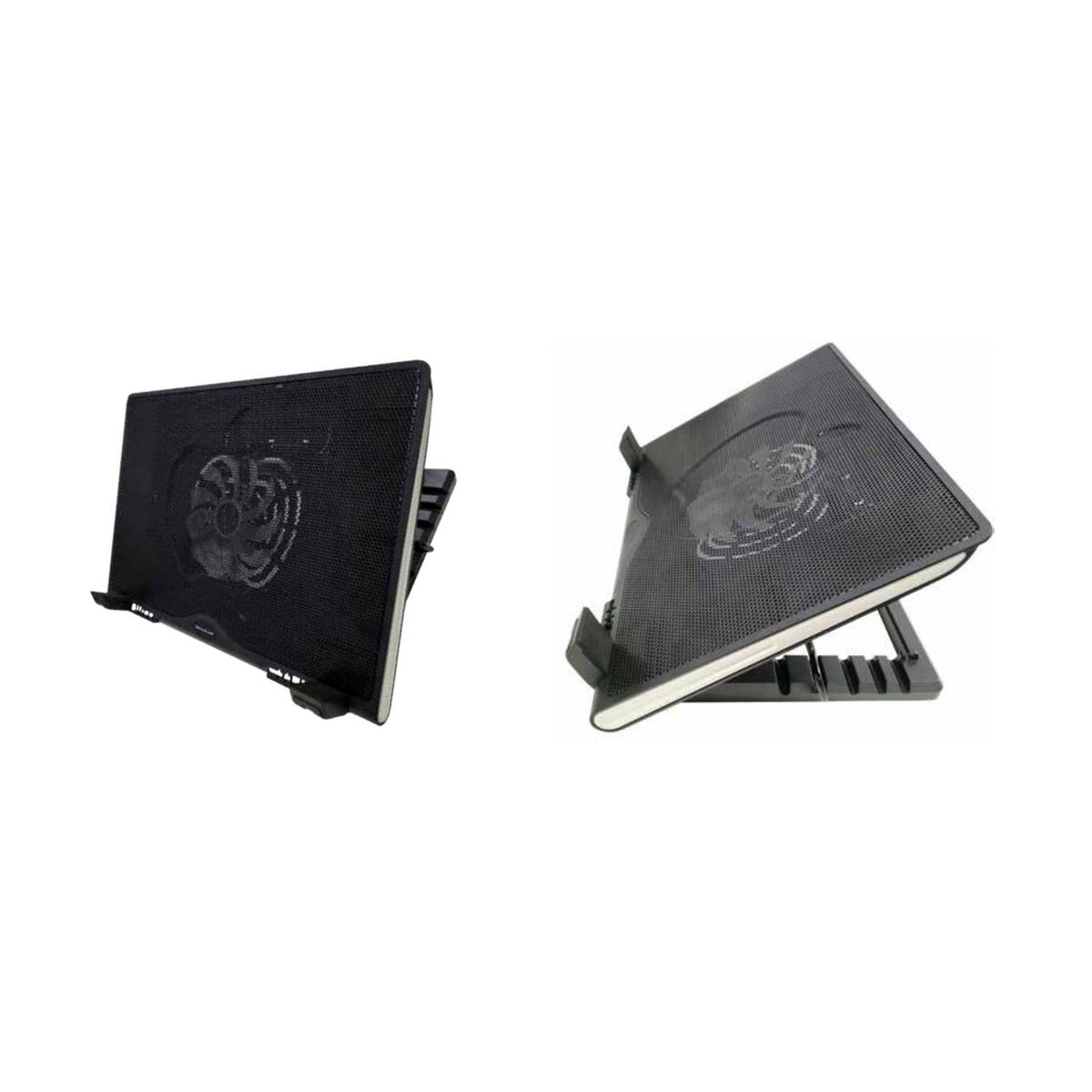 TECNOLAB - Base Ventilador Notebook Ajustable Luz Azul - SC