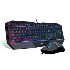 HP - Kit Teclado y Mouse Gamer RGB GK1100 Negro