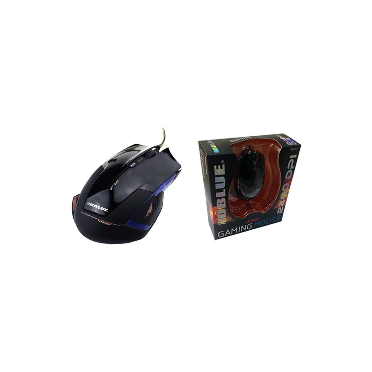 DBLUE - Mouse Gamer Usb 2400dpi - SC