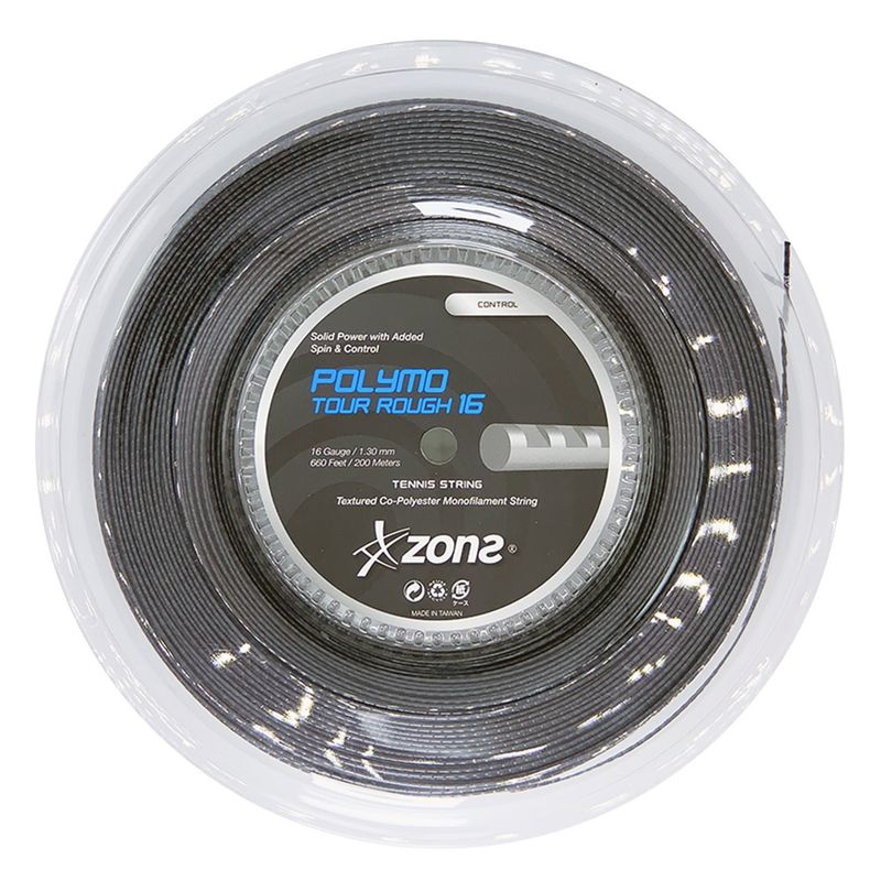 ZONS - Rollo Cuerda Tenis Zons Polymo Tour Rough 1.30 / 16 Plata