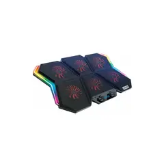 REPTILEX - Base 6 Ventiladores Notebook Gamer Pro - SC
