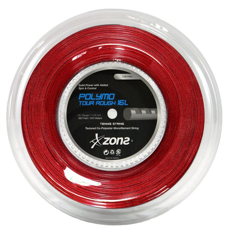Rollo Cuerda Tenis Polymo Tour Rough 1.25 / 16L Rojo