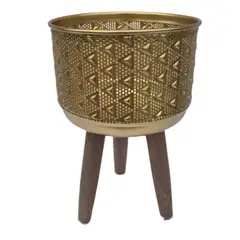 GENERICO - Porta Macetero Pedestal Maceta Plantas 17x28cm