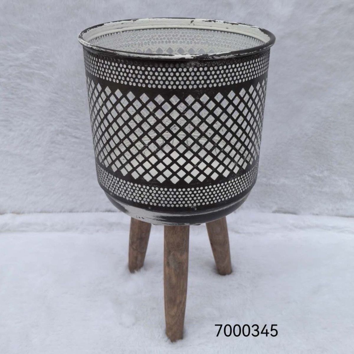 GENERICO - Porta Macetero Pedestal Maceta Plantas 17x32cm