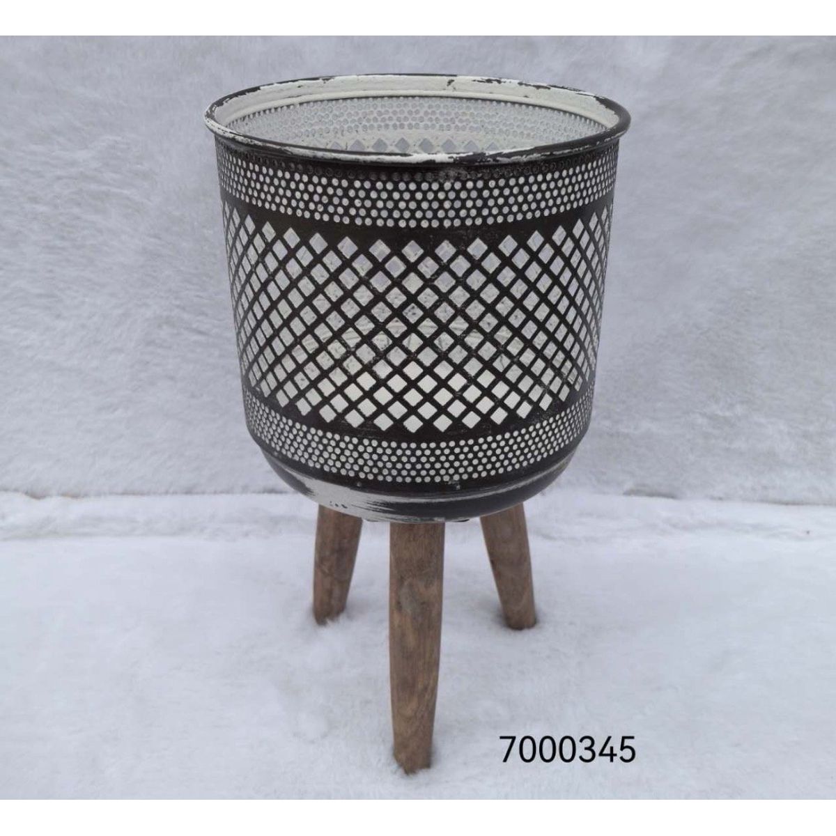 GENERICO - Porta Macetero Pedestal Maceta Plantas 17x32cm