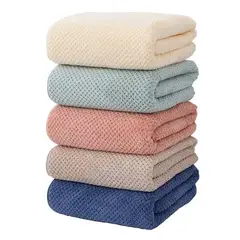 GENERICO - Set de 6 toallas de baño de microfibra secado rápido