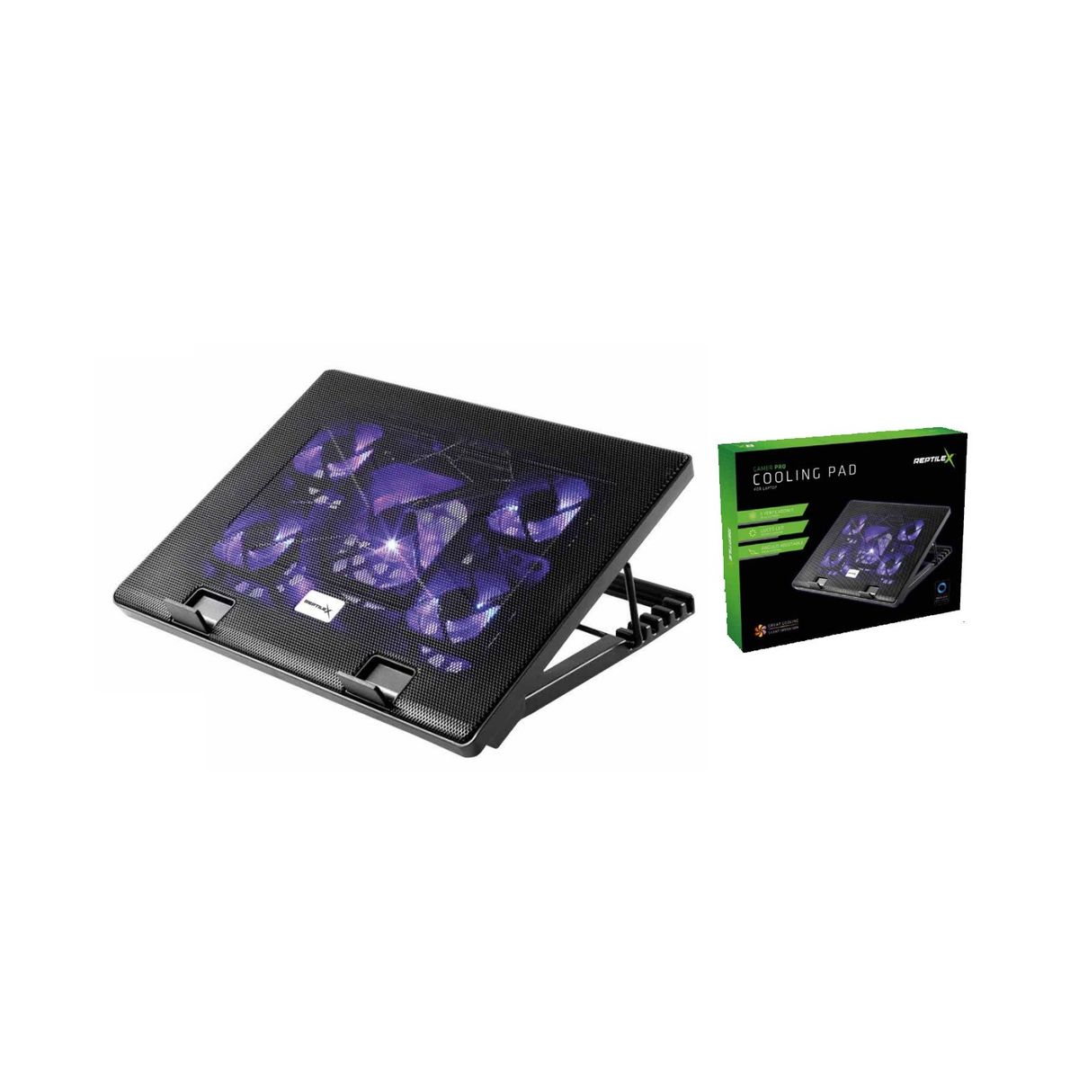 REPTILEX - Cooling Pad Gamer 6 Ventiladores Notebook - SC