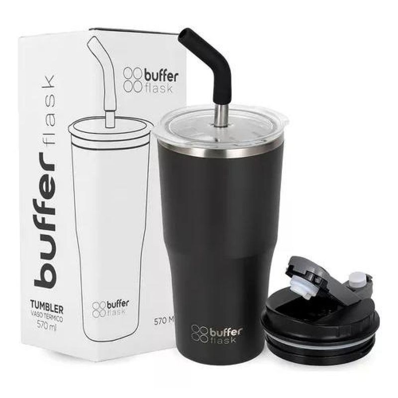 GENERICO - Vaso Termo para agua y café 570 ml acero inoxidable