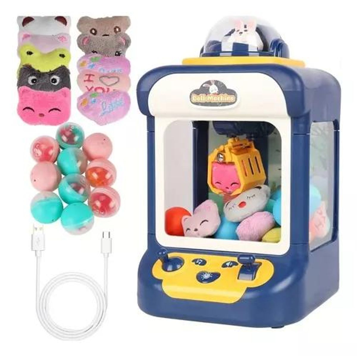 GENERICO - Mini Máquina Atrapa Peluches Garra Juguete Premio Color Azul