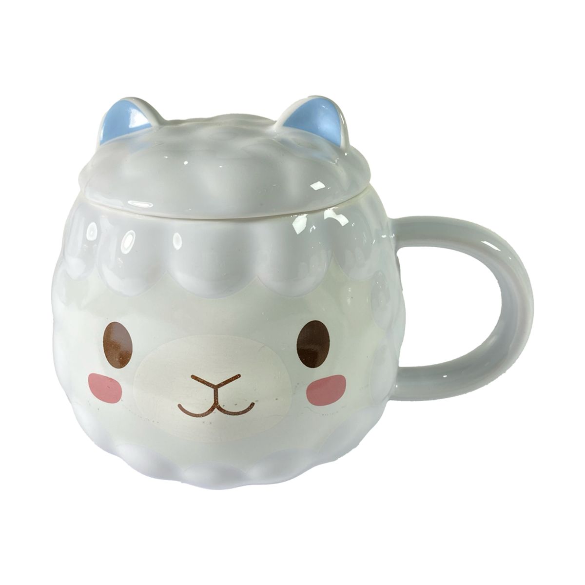 GENERICO - Tazón Alpaca Blanca Kawaii