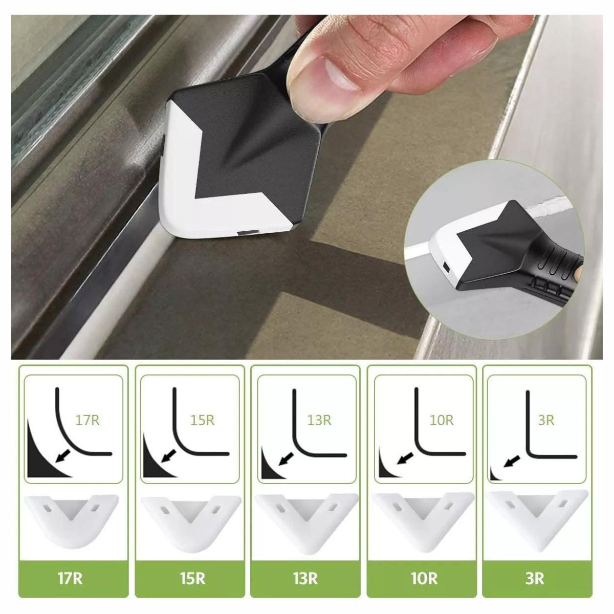 GENERICO - Raspador Sellador Silicona Calafateo Removedor Silicona 5 en 1