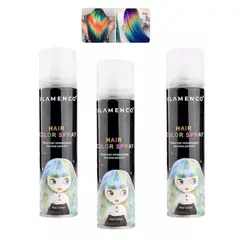 FLAMENCO - Pack 3 Tintura para cabello en spray color Fantansia