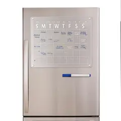 GENERICO - Pizarra Calendario Mensual Magnética Para Refrigerador
