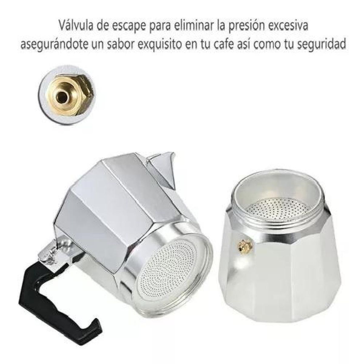 GENERICO - Cafetera Italiana Aluminio Express 9 Tazas