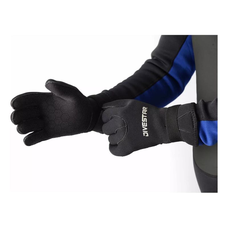 AQUASPORT - Guantes Neopreno Buceo Surf 3mm Calido Ajustables Talla XL - Negro