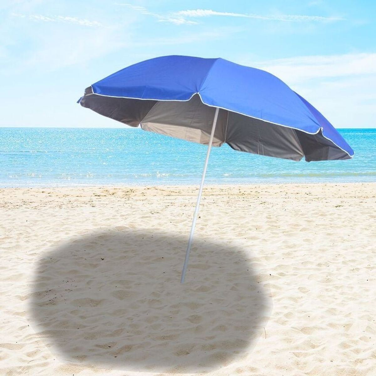 GENERICO - Quitasol Playero Verano 150 Cm Azul