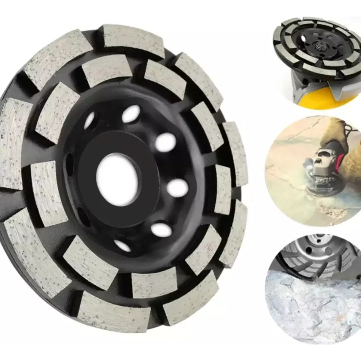 KUANGYE - Disco Copa Diamantada 7 - 180mm Doble Segmento