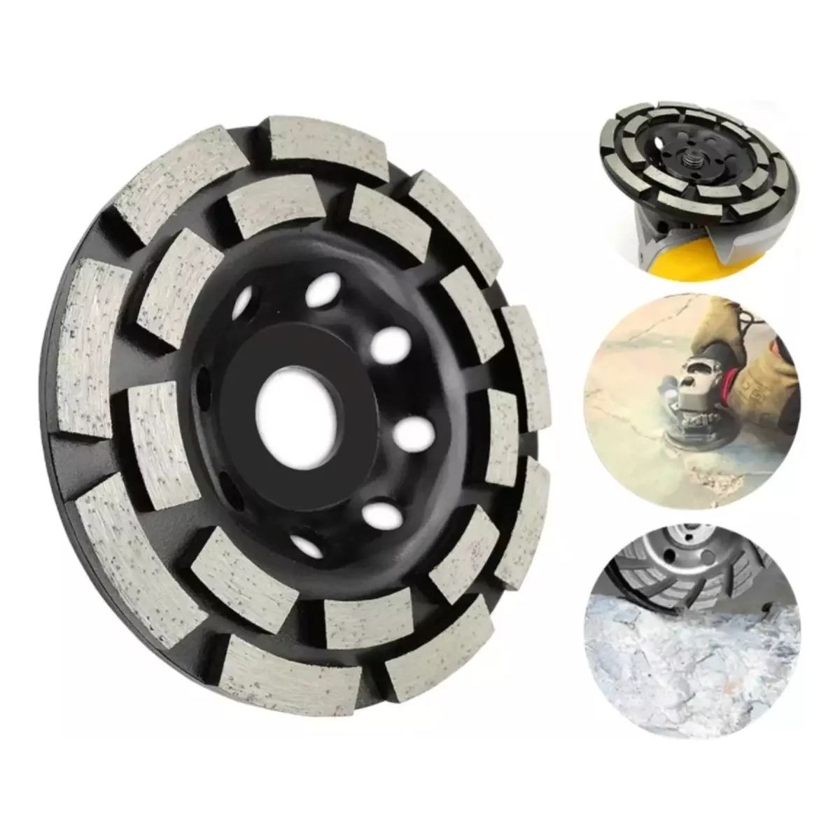 KUANGYE - Disco Copa Diamantada 7 - 180mm Doble Segmento