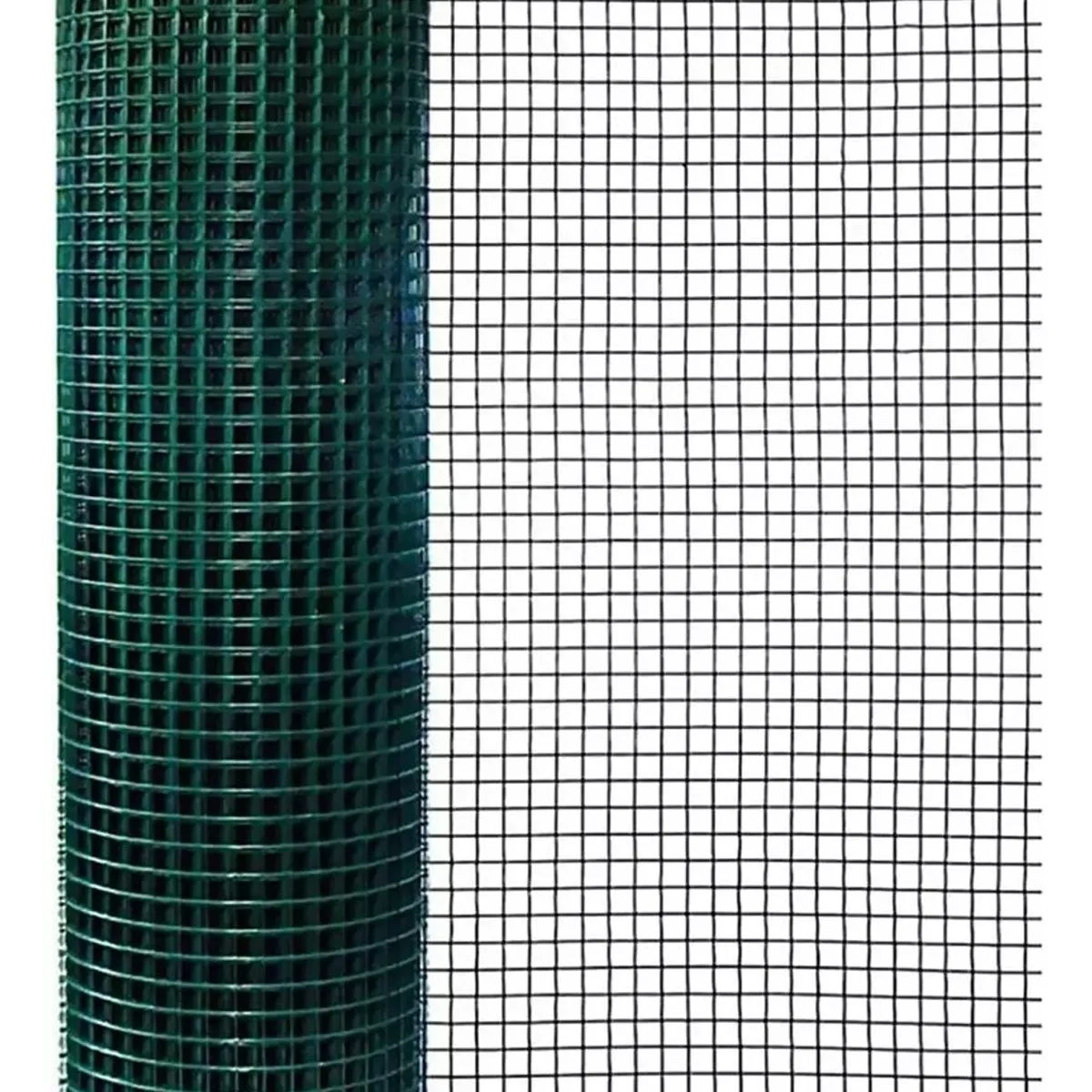 KUANGYE - Malla Soldada Plastificada Verde 12 Alto 90cm Largo 10mts