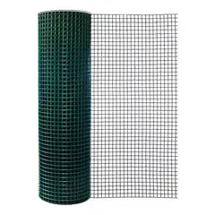 KUANGYE - Malla Soldada Plastificada Verde 12 Alto 90cm Largo 10mts
