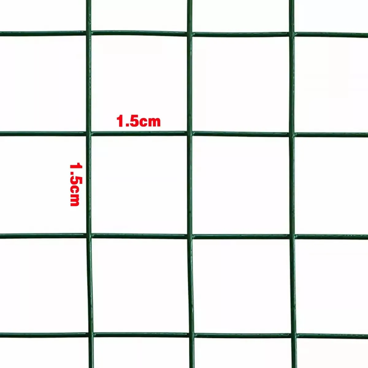 KUANGYE - Malla Soldada Plastificada Verde 12 Alto 90cm Largo 10mts