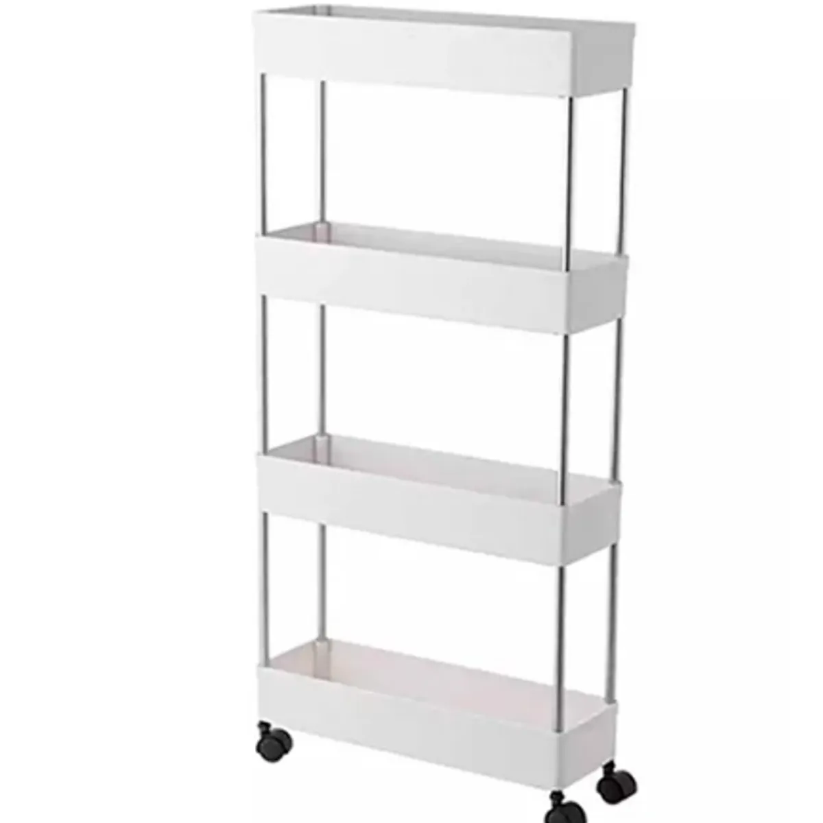 DEWINNER - Estante Organizador de cocina 4 Niveles con Ruedas