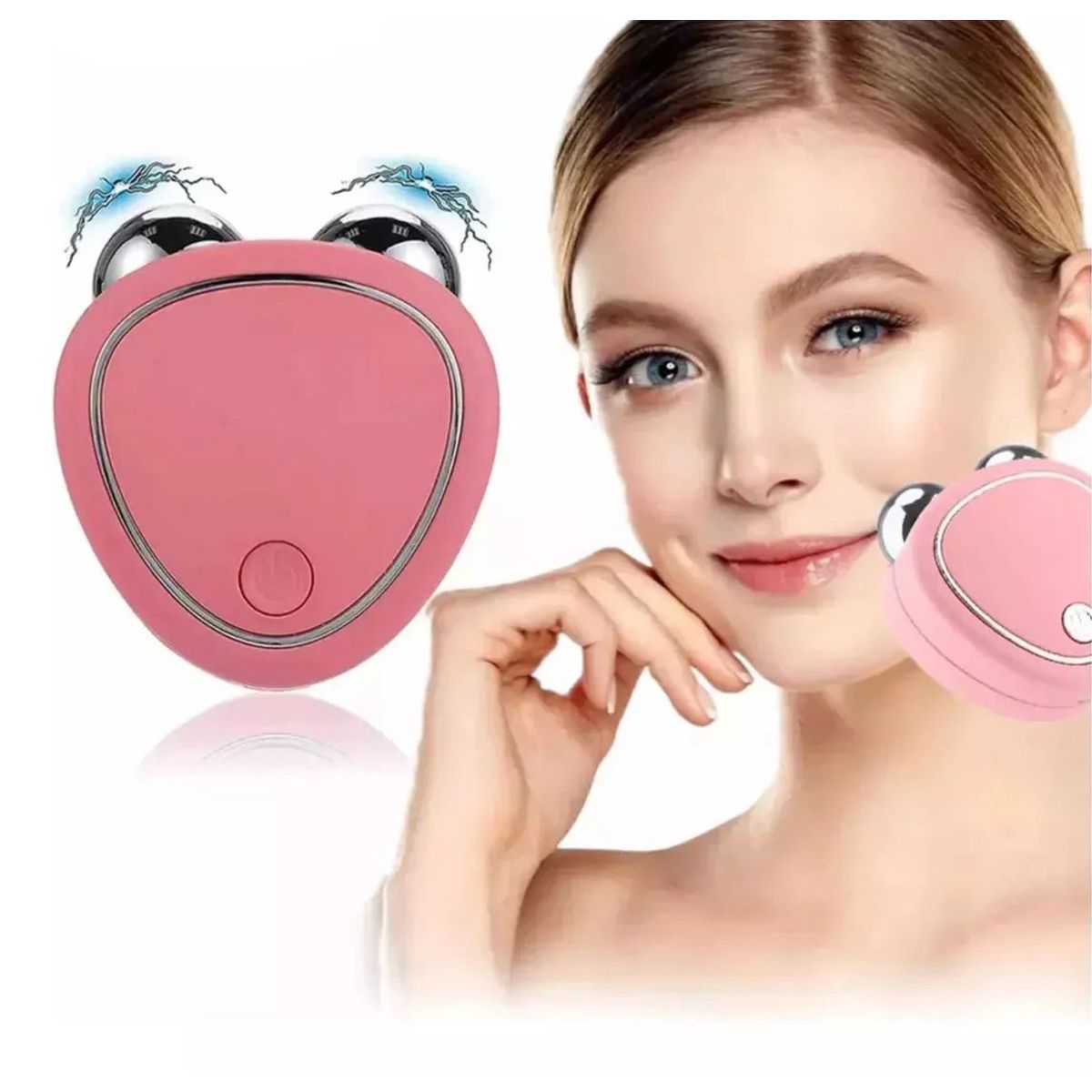 KUANGYE - Máquina De Estiramiento Facial Con Microcorriente Usb rosa