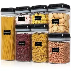 GENERICO - Set de 7 Contenedores Para Alimentos