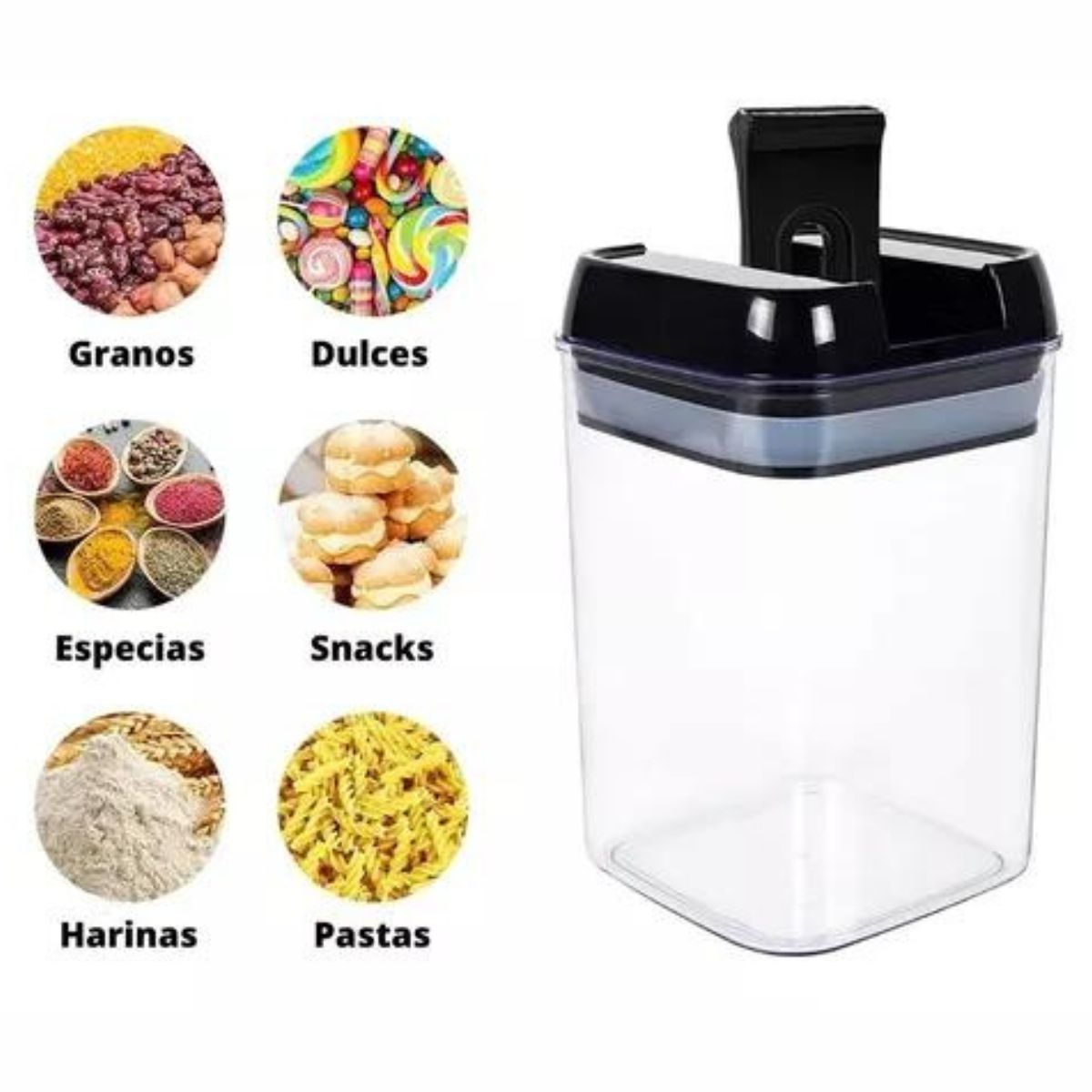 GENERICO - Set de 7 Contenedores Para Alimentos